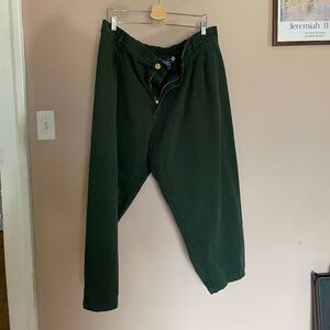 Big Bud Press Trousers Pants Pull-On Elastic Waist Forest Green 1X Petite